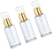 WOFASHPURET 3pcs Portable Pump Bottle Empty Press Cosmetic Essential Oil Bottles Stylish for Travel and Daily Use