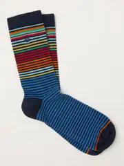 FatFace Blue Stripe Sock (AW0273) | $17