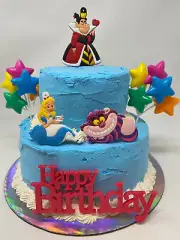 Alice in Wonderland Birthday Cake Topper Set ~ BRAND NEW~ Queen of Hearts