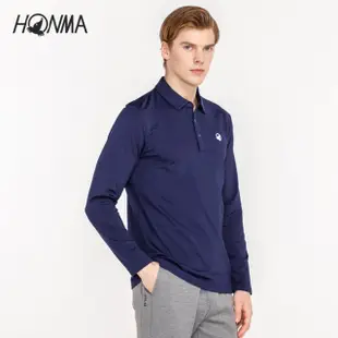 【HONMA 本間高爾夫】男款機能POLO衫 日本高爾夫專業品牌(S~XXL白色、藍任選HMFQ700W568)