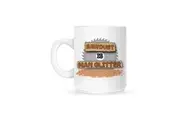 Grindstore Sawdust Is Man Glitter Mug (White) (One Size)
