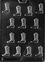 BITE SIZE BOOTS mold Chocolate Candy country western boot yellowstone