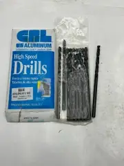 Pack of 10 - CRL 66614 1/4" Fractional Sized Drill Bit High Speed 6" Long