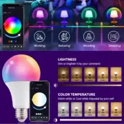 2x Smart LED Light Bulbs Wifi and App Controlled , Google Home and Alexa sync