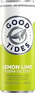 Good Tides Hard Seltzer Lemon Lime 24 x 330mL