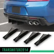 Fit For Chevrolet Chevy Camaro Rear Bumper Diffuser Lip Splitter Shark Fins New