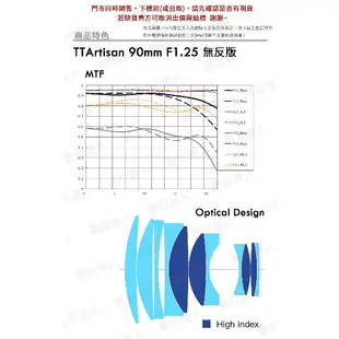 公司貨 銘匠光學 TTartisan 90mm F1.25 全幅鏡 人像大神／E-mount、L-mount、RF、Z