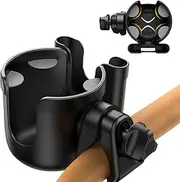Stroller Cup Holder | Anti-Slip Drinking Stand for Walker | Stroller Cup Stand for Wheelchairs, Scooters, Shopping Carts