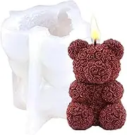Bear Mold | Valentine's Day Silicone Animal Candle Molds,Animal Candles Resin Mould Epoxy Resin Casting Molds Aromatherapy Candles, Wax, Soaps.