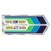 Akisu - Chrome A PRO MX Downtube decal - Old School BMX