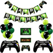 34 Pcs Party Set Game On Party Supplies Tableware Gaming Luxury Birthday Decoration