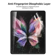 ZUSLAB Galaxy Z Fold 4 Screen Protector Premium Quality Edge to Edge High Definition Flexible TPU Film for Samsung (Full Set)