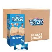 Marshmallow Snack Bars, Kids Snacks, School Lunch, Value Pack, Original (6 Bo...