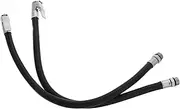 YOSADIER Air Pump Extension Hose Set Pcs for Tire Inflation Auto Bike Electric Vehicle Pressure Gauge Included