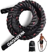Weighted Jump Rope for Fitness - 3LB Heavy Jump Ropes for Exercise, Weighted Adult Skipping Rope for Women & Men, Workout Battle Rope For Gym Training, Home Workout,Total Body Workouts