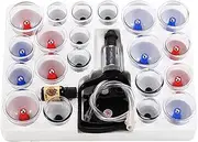 24 Cups Kit Cupping Vacuum Set Suction Cellulite Cups Acupoint Hijama Pump Suction Cupping Set for Myofascial Release