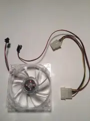Computer FAN 92mm GREEN LED Lights & Male/Female Molex connector desktop case
