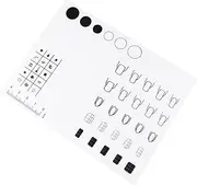 Beaupretty Nail Art Silicone Mat for Manicure Practice Flexible Stamping Pad Nail Sticker Guide Easy Cleanup Table Protector for Designs Pattern b