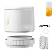 Jar Vacuum Sealer Cordless Automatic Sealer for Food Storage Fermentation-White