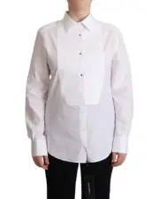 Dolce & Gabbana Dolce Gabbana Tuxedo Shirt Women White