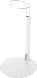 Plymor DSP-70W White Adjustable Doll Stand, fits 12, 13, 14, 15, 16, and 17 inch Dolls or Action Figures, Waist adjusts from 6 to 8 inches Around