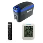 Kings 15L Centre Console Fridge + Wireless Thermometer + 12V Accessory Panel