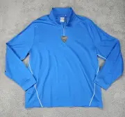 Callaway Weather Series Golf Pullover Men's XL Blue Thermal UPF 50 Quarter Zip