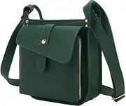 [Generic] Leather Messenger Bag Small,Adjustable Casual Bag - Phone Bag for Men Women, 6.3 Inch Shoulder Bag with Adjustable Shoulder Strap