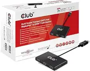 Club3D Mini DisplayPort 1.2 to 2 DisplayPort Black HDMI-3 Ports