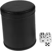 GLSTOY Dice Game Cup Set with Felt Lining Quiet Dice Shaker Perfect for Family Parties Board Games
