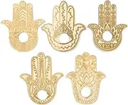 DECHOUS 5pcs Hand-Shaped Crystal Sphere Stand Multi-use Display Holder for Unique Decorative Base for Home Decor for Showcasing Collections and