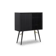 ASLOG 90cm Tall Sideboard Modern Furniture - Black