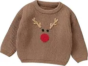 [FYMNSI] Toddler Baby Sweater Boy Girl Long Sleeve Knit Pullover Sweaters Top Fall Winter Outfit Halloween Christmas Clothes