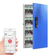 WeHere 96 Key Lock Box Wall Mount, APP Bluetooth/One Time Password Share/Wi-F...