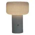 Mushroom Table Lamp with Touch Bedside Lamp for Bed Desk (white rechargeable) Ho