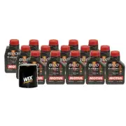 15L Motul 8100 X-CLEAN EFE 5W30 Wix Filter Motor Oil Change Kit API SN