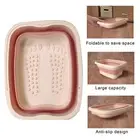 Easy Storage Foot Basin Collapsible Tub Portable Foldable Plastic Wash