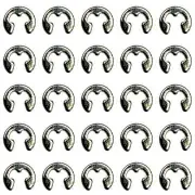 NEW PRB EK4, 25 Pack of 4mm E-Clips for 4mm Diameter Shaft Grooves
