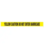 Pyle Yellow Caution Do Not Enter Tape Set - 656 Foot Long Tape Roll Suitable for a Wide Range of Applications, Including Roadworks, Events, and Hazardous Areas-8 Pieces