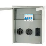 20/30/50A Temporary RV Power Outlet Box Electrical Outdoor Receptacle Box