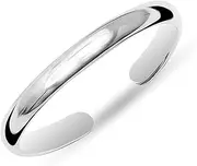 [LeCalla] 925 Sterling Silver Minimalist Toe Rings Simple Open Adjustable Mixed Design Toe-Rings for Women