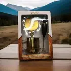 Bralo Milk Frother Set - Gold Pitcher, Handheld Frother & Latte Art Stencils