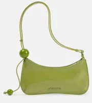 [Jacquemus] Jacquemus Bisou Perle leather shoulder bag One Size green