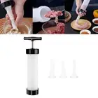 Sausage Filling Tools Kitchen Accessories Jerky Gun with 3 Nozzles Funnel