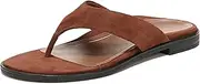 Vionic Women's Citrine Agave Vio-Motion Insole Toe-Post Sandal- Supportive Flat Dressy Sandals That Includes an Orthotic Insole and Cushioned Outsole for Arch Support, Medium and Wide Fit, Sizes 5-11,