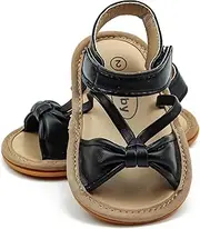 [GAISUMMI] Baby Girls Boys Premium Sparkly Sandals Lightweight Infant Outdoor Slippers Newborn Soft Non-slip Rubber Sole Toddler Summer First Walker Shoes.