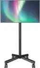 Mobile TV Stand for 23-60 Inch LCD LED OLED 4K Smart TVs Holds up to 88lbs, Roll