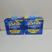 Tampax Pearl Regular Absorbency ~ Unscented Tampons ~ 100 Total Damaged Box (F)