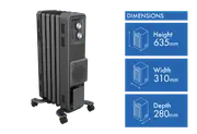 Dimplex 1.5kW Oil Free Column Heater w/Turbo Fan