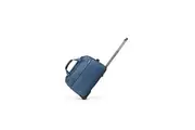 Tosca So-Lite 50cm 45L Cabin Travel Trolley Carry On Duffle Bag w Wheels Blue
